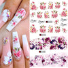 Nail Art Rose Nail Sticker Bowknot