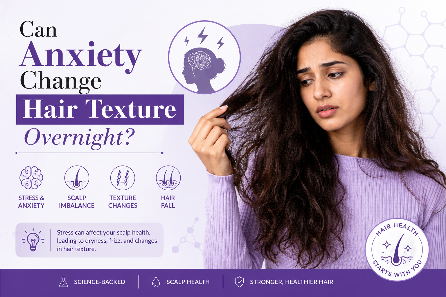 Can Anxiety Change Hair Texture Overnight?