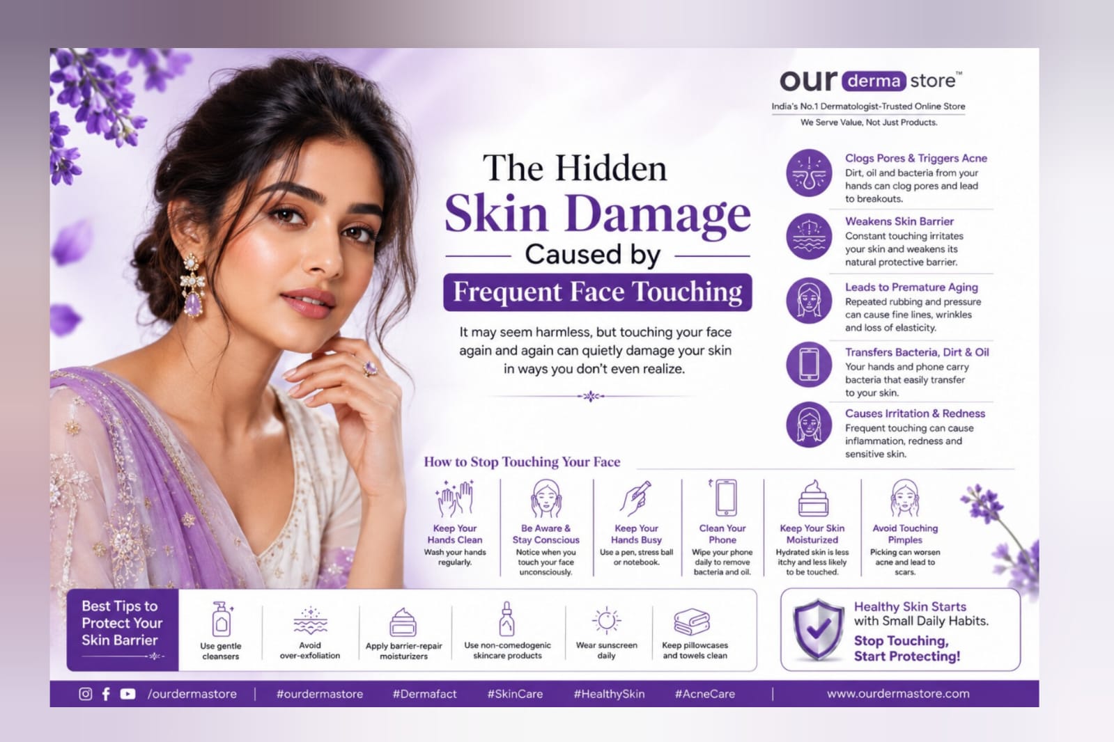 The Hidden Skin Damage Caused by Frequent Face Touching
