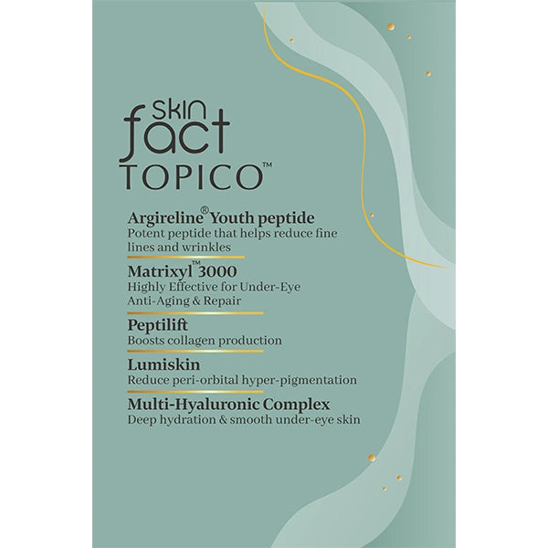 Skinfact Topico F-PEPTOX Orbital Serum – Peptide Under-Eye Care for Dark Circles, Fine Lines &amp; Hydration