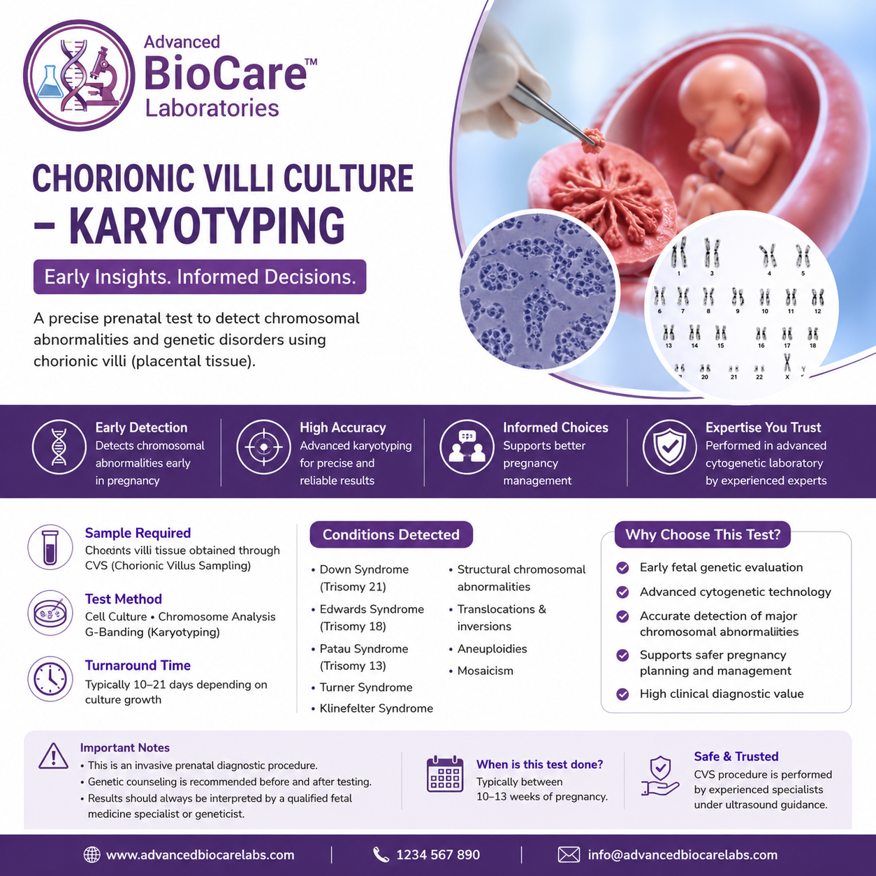 Chorionic Villi Culture - Karyotyping