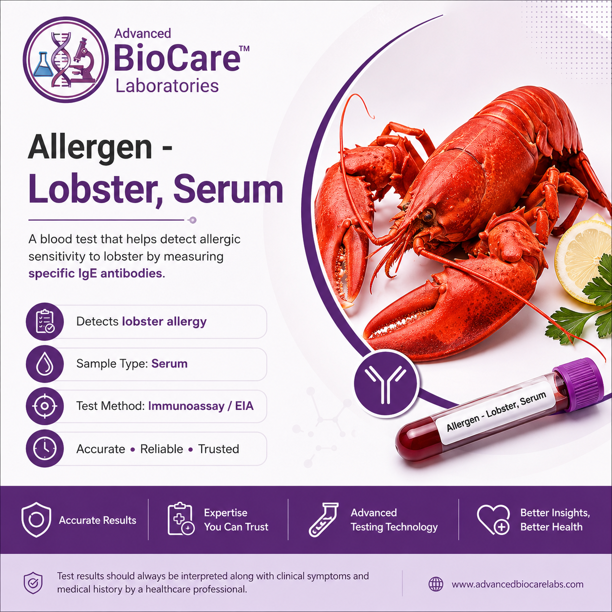 Allergen - Lobster, Serum