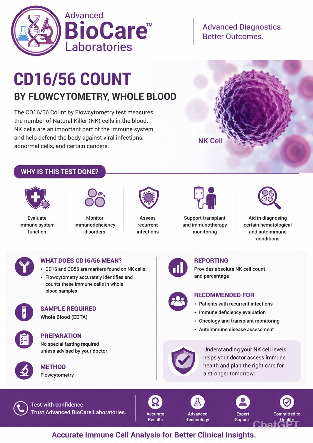 CD16/56 Count by Flowcytometry...