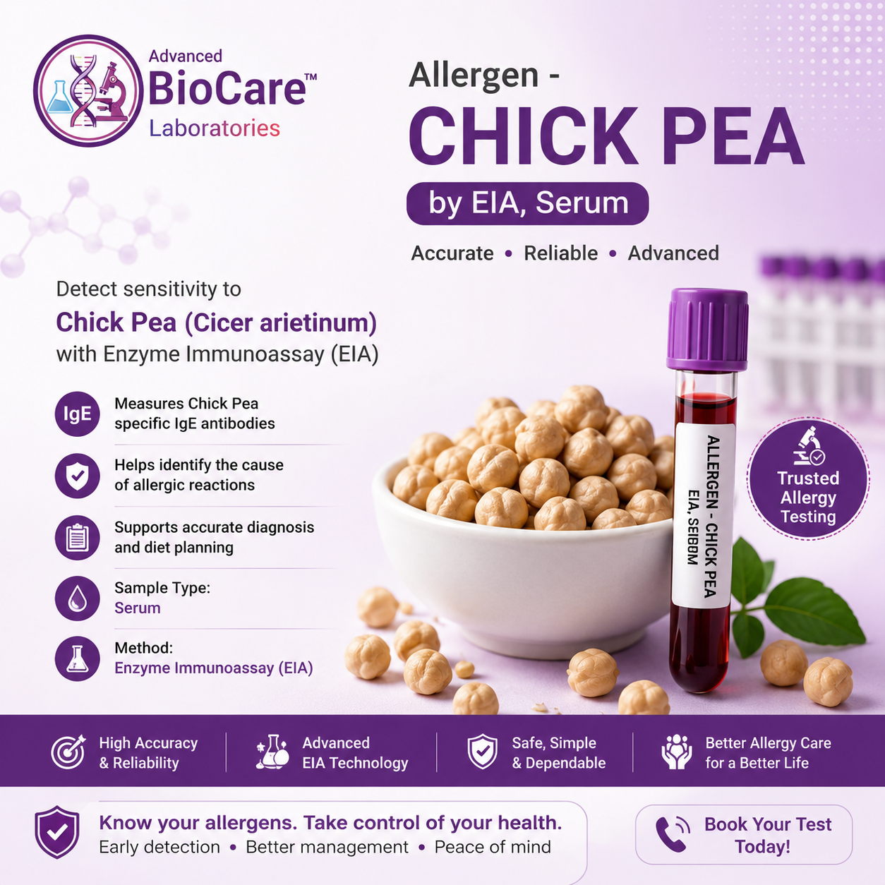 Allergen - CHICK PEA by EIA, Serum