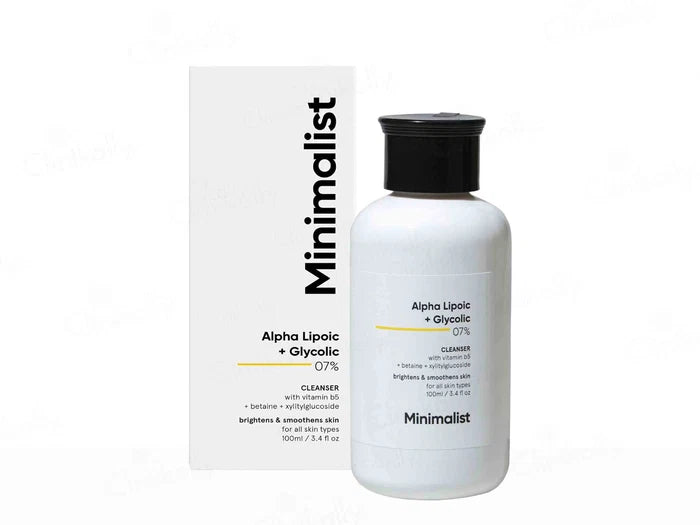 Minimalist 7% ALA &amp; AHA Brightening Cleanser