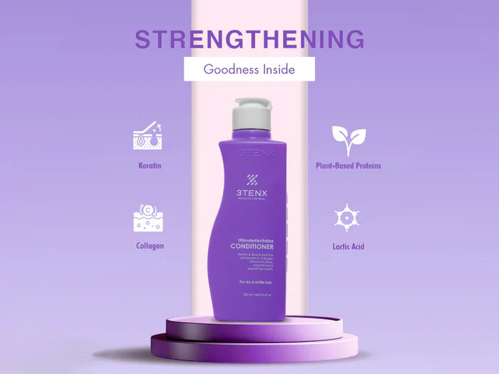 3Tenx Ultimate Revitalize Conditioner – Intensive Care for Dry &amp; Brittle Hair