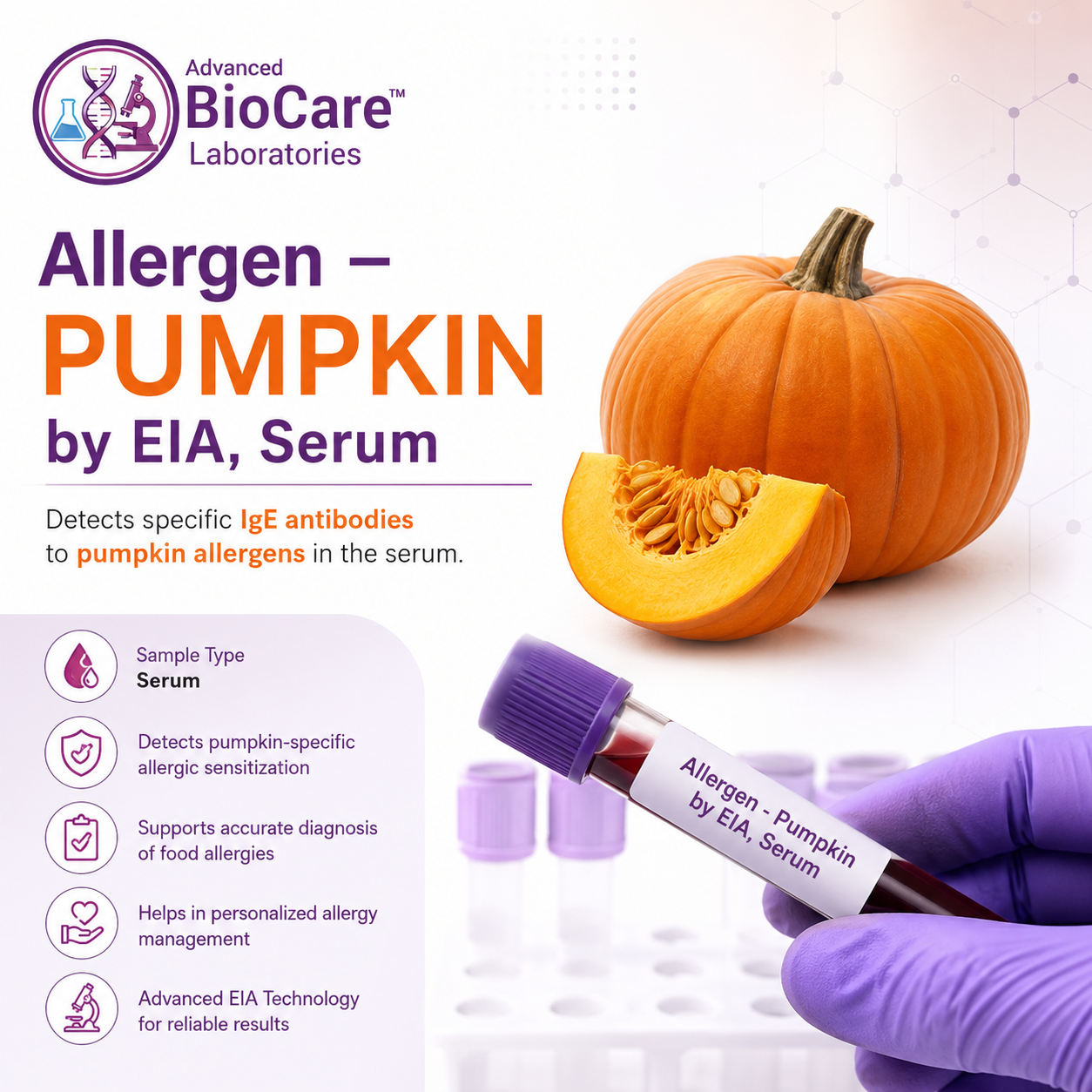 Allergen - PUMPKIN by EIA, Serum