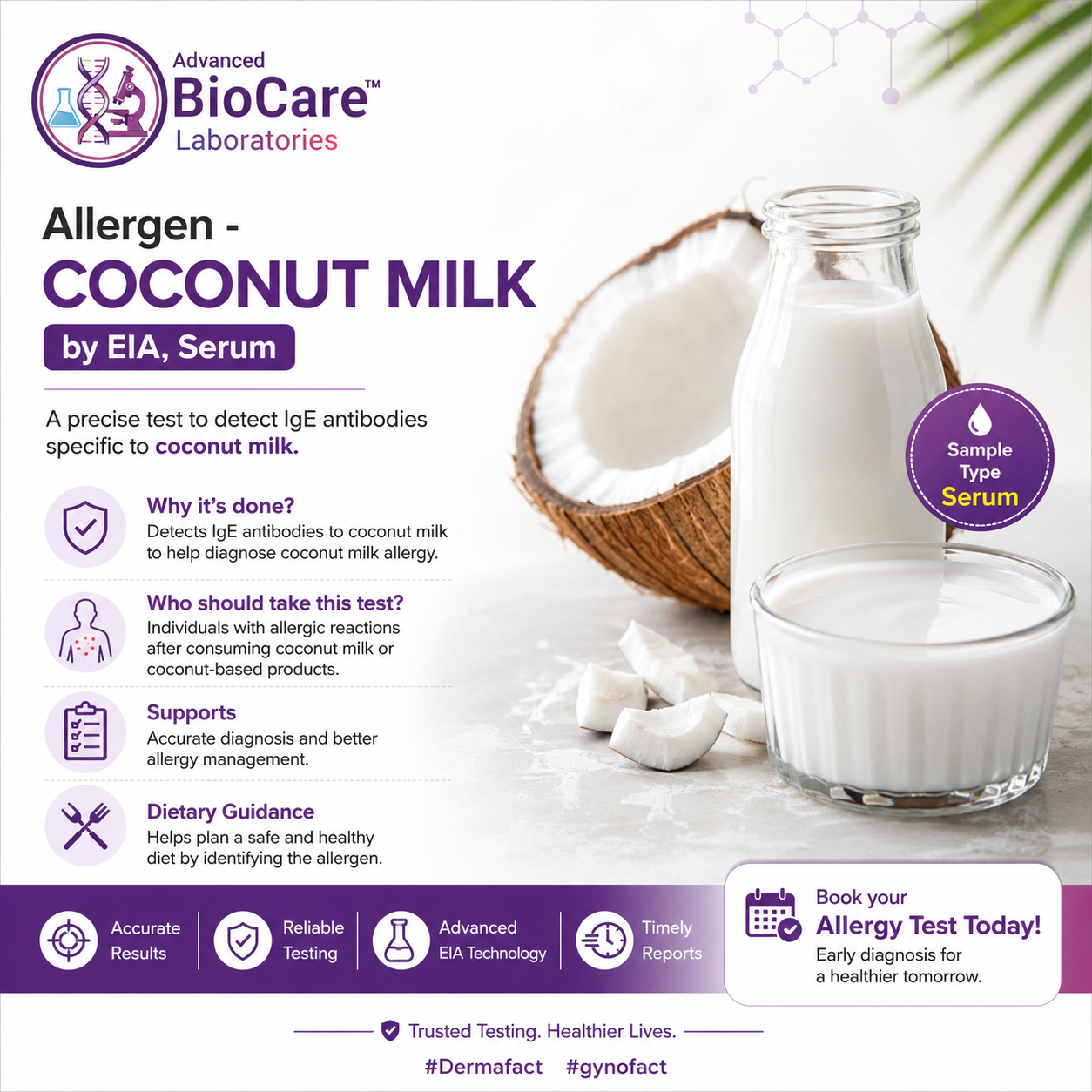 Allergen - COCONUT MILK by EIA, Serum