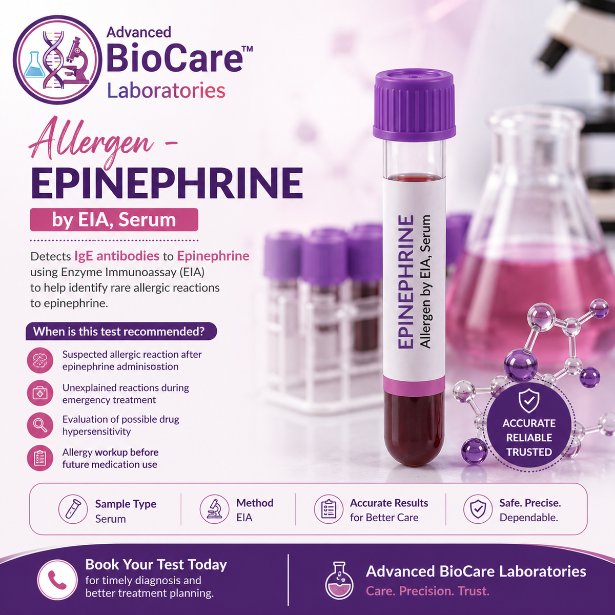 Allergen - EPINEPHRINE by EIA, Serum