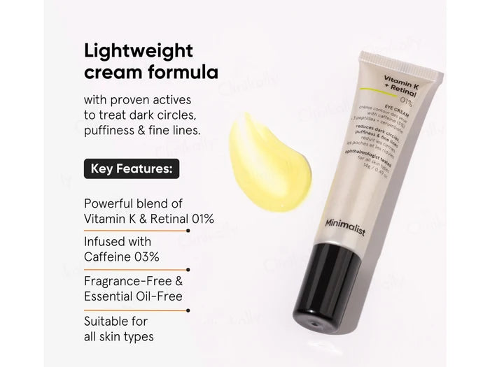 Minimalist Vitamin K + Retinal 1% Eye Cream