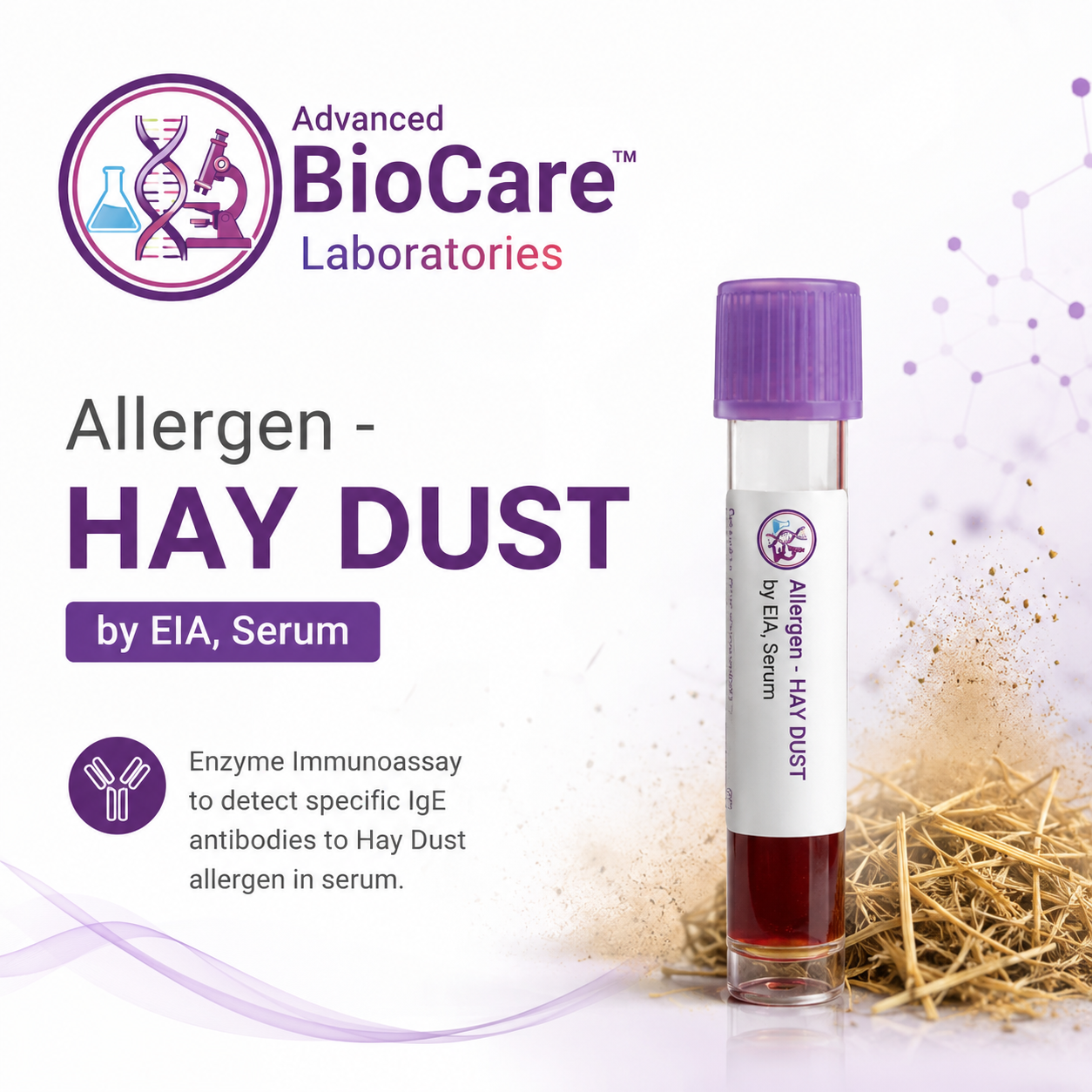 Allergen - HAY DUST by EIA, Serum