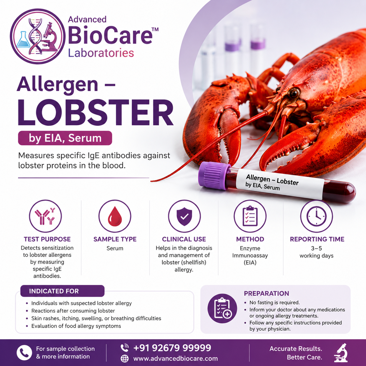 Allergen - LOBSTER by EIA, Serum