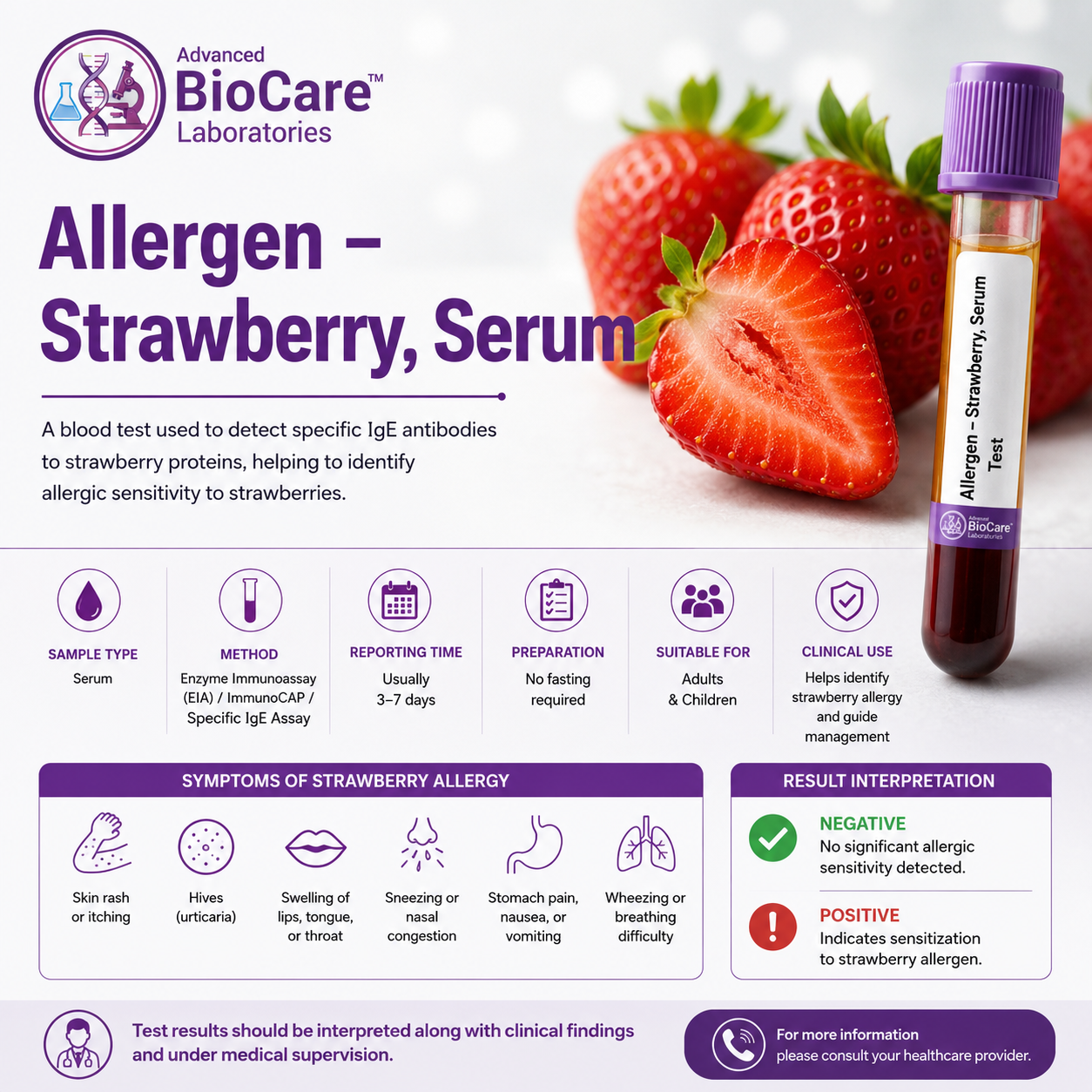 Allergen - Strawberry, Serum