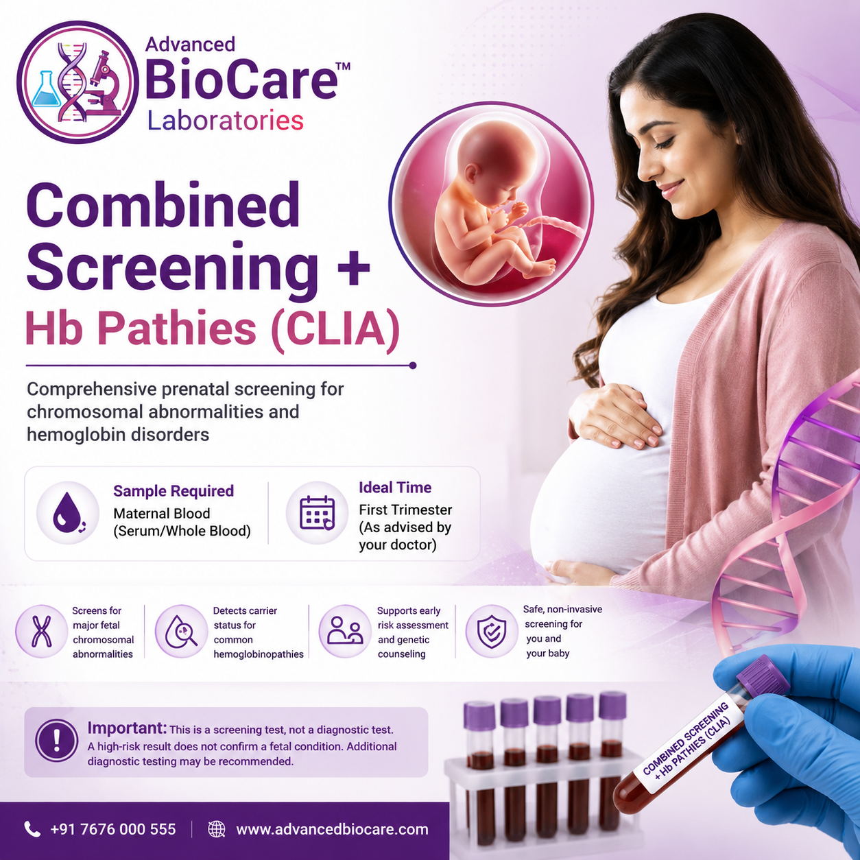Combined Screening + Hb Pathies (CLIA)