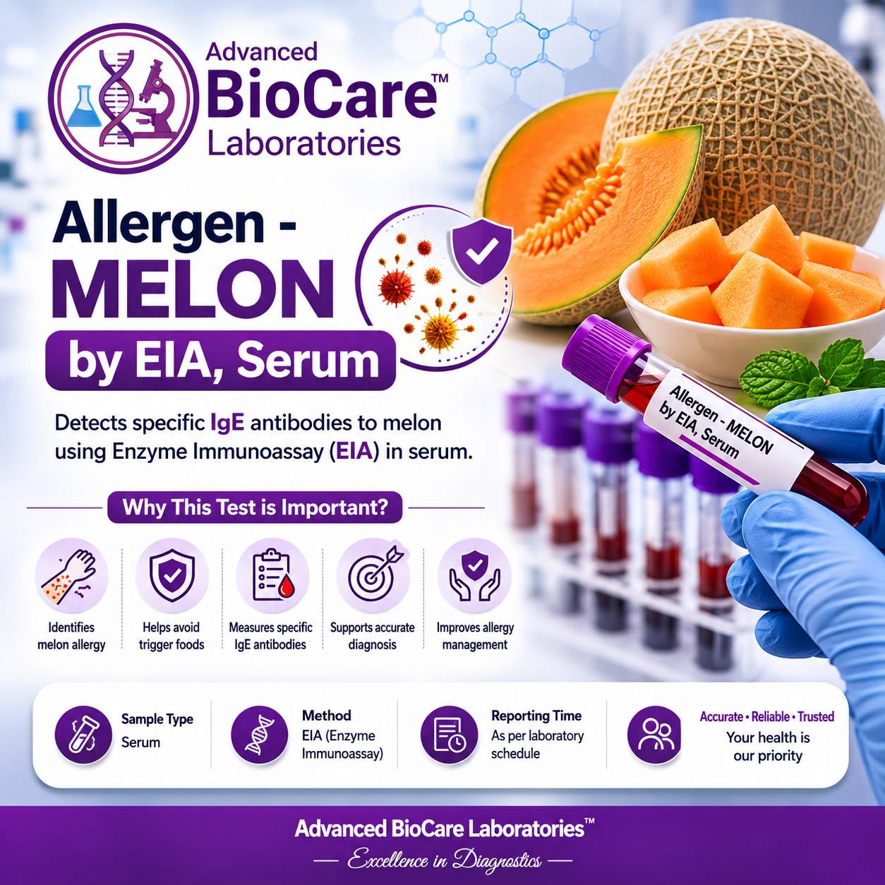 Allergen - MELON by EIA, Serum