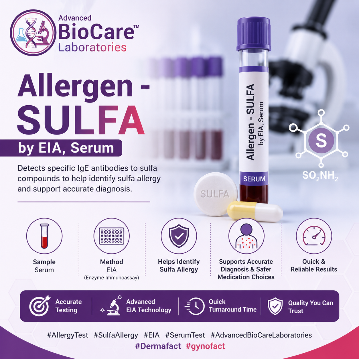 Allergen - SULFA by EIA, Serum