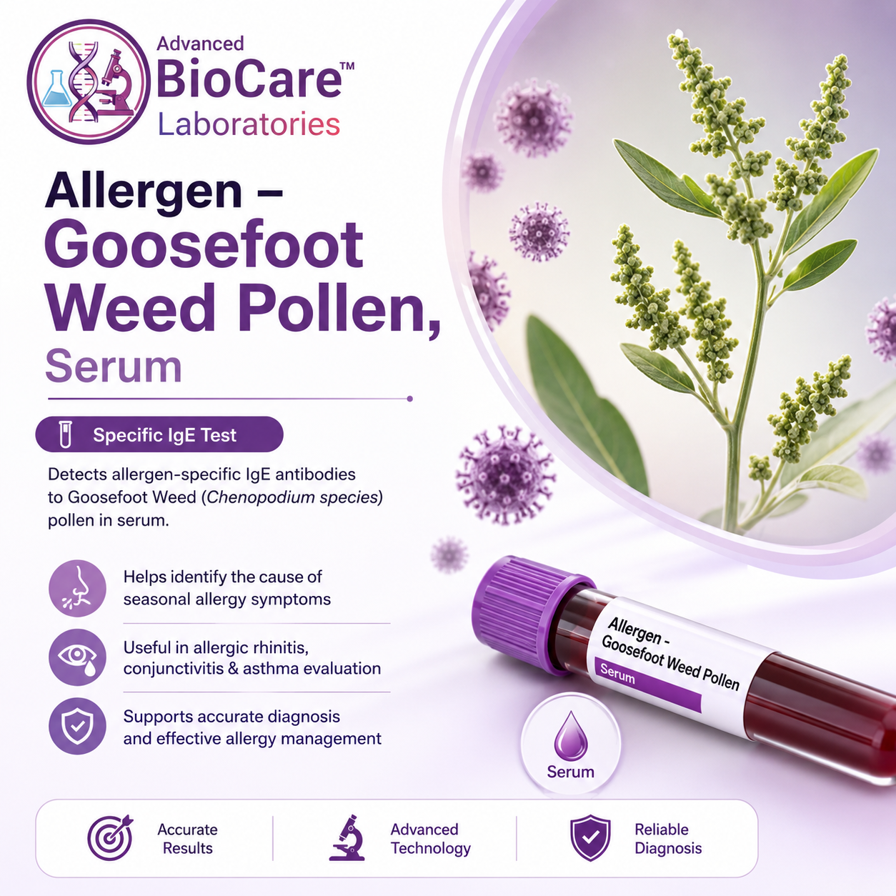 Allergen - Goosefoot Weed Pollen, Serum