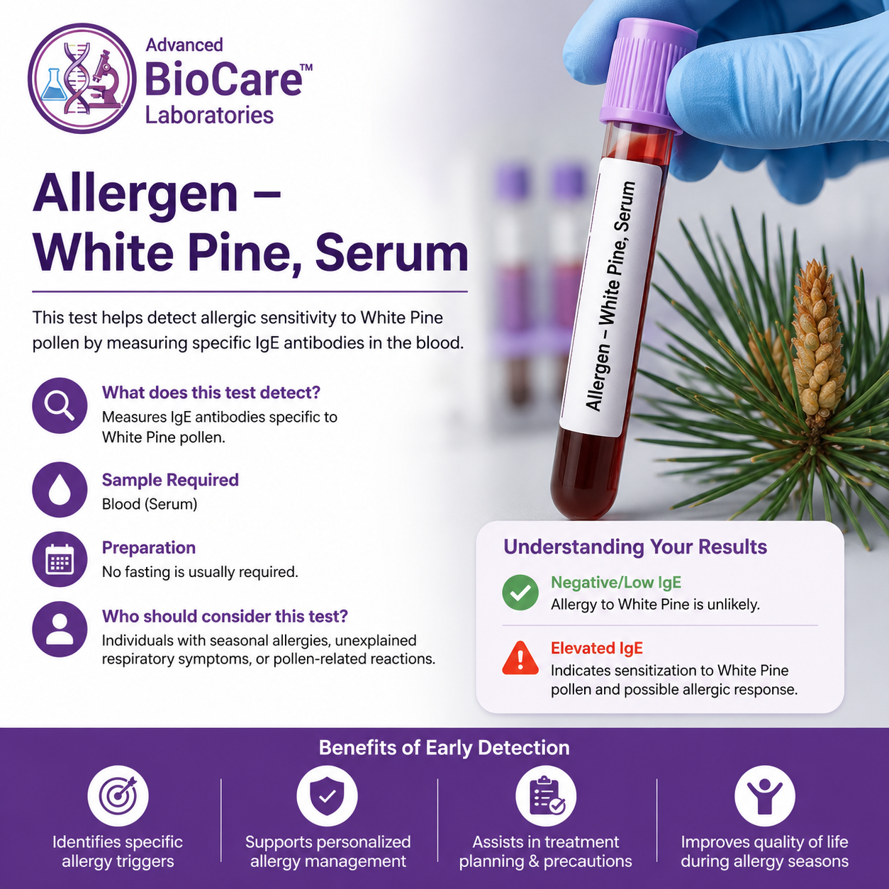 Allergen - White pine, Serum