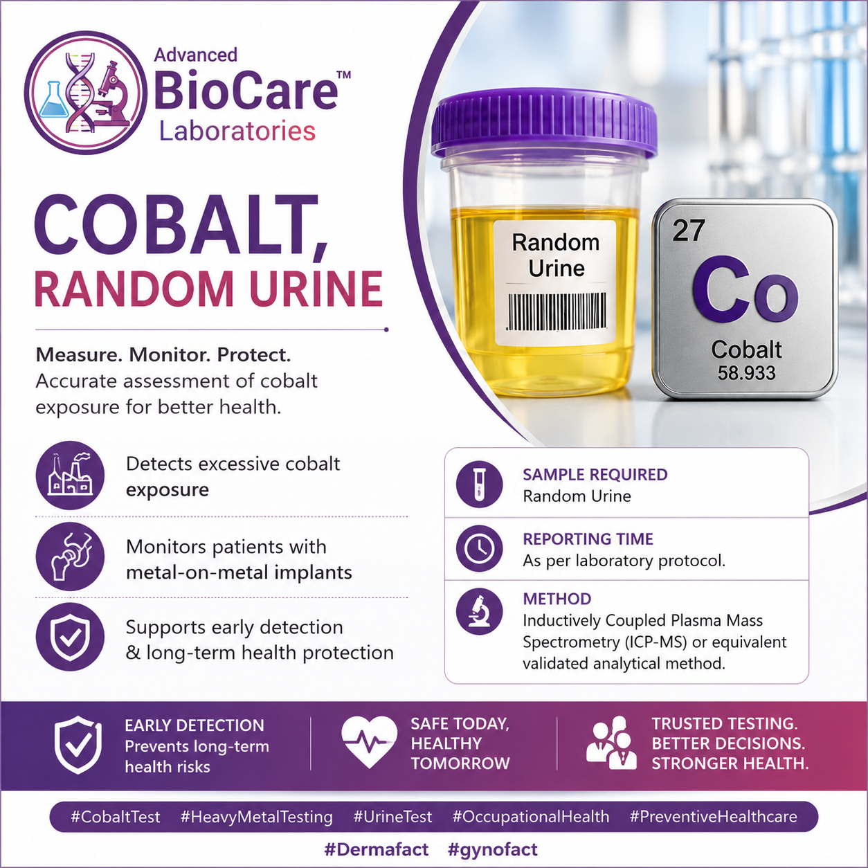 Cobalt, Random Urine