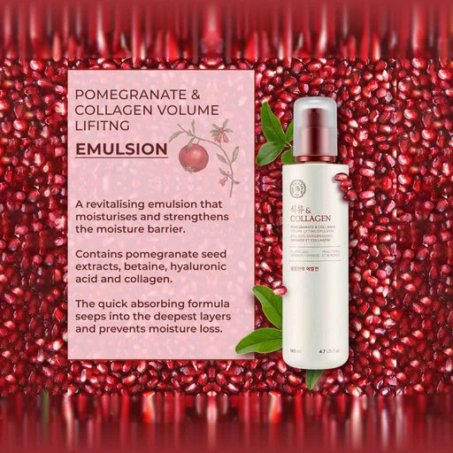 The Face Shop Pomegranate &amp; Collagen Volume Lifting Emulsion – 140 mL