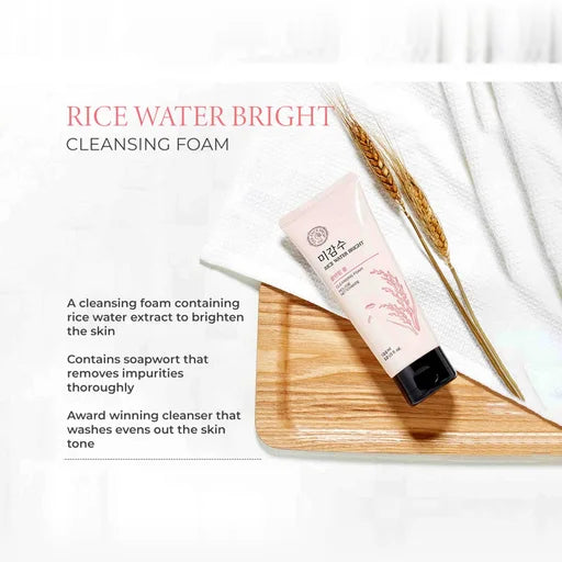 The Face Shop Rice Water Bright Foaming Cleanser – 150 mL