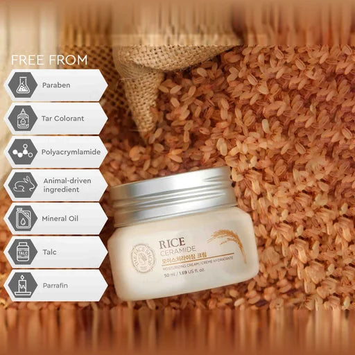The Face Shop Rice &amp; Ceramide Moisturizing Cream – 50 mL