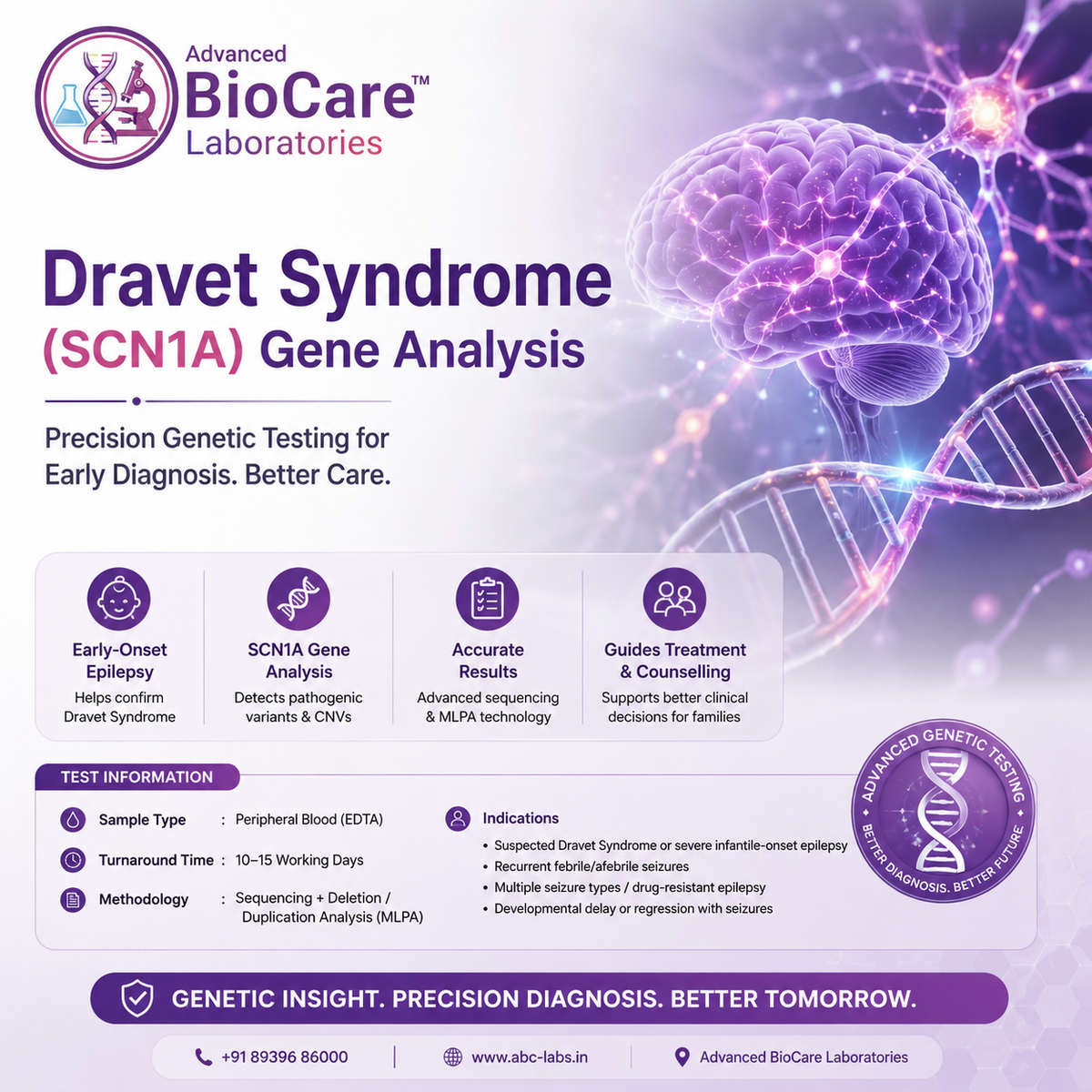 Dravet syndrome (SCN1A) gene analysis