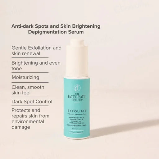 The Facecraft Project Exfoliate – Brightening Smoothening Depigmentation Serum