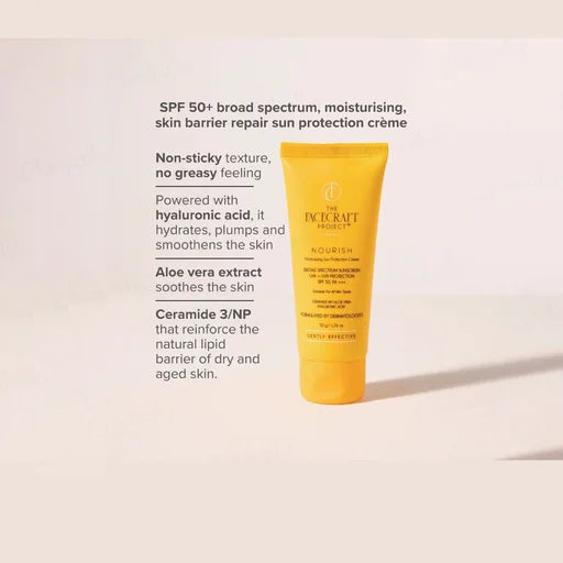 The Facecraft Project Nourish – Moisturising Sun Protection Crème SPF 50 PA+++