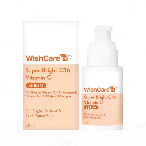 WishCare Super Bright C16 Vitamin C Serum – 30 mL | Brightening &amp; Dark Spot Care