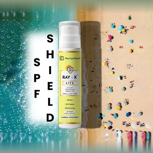 The CuraTeam RAY-X™ LITE Mineral Sunscreen Gel SPF 30 PA+++ – 50 mL