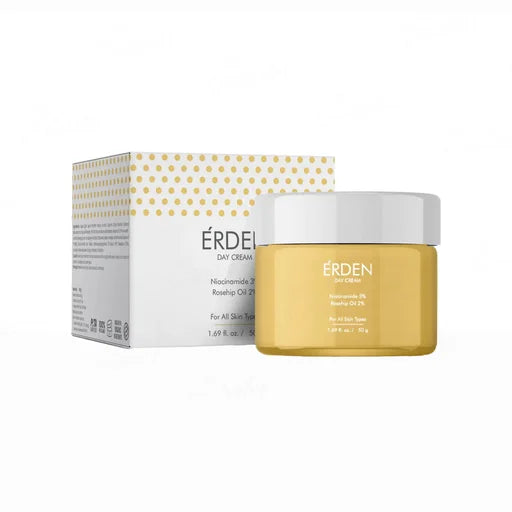 Erden Day Cream For All Skin Types – 50 g | Niacinamide &amp; Rosehip Oil