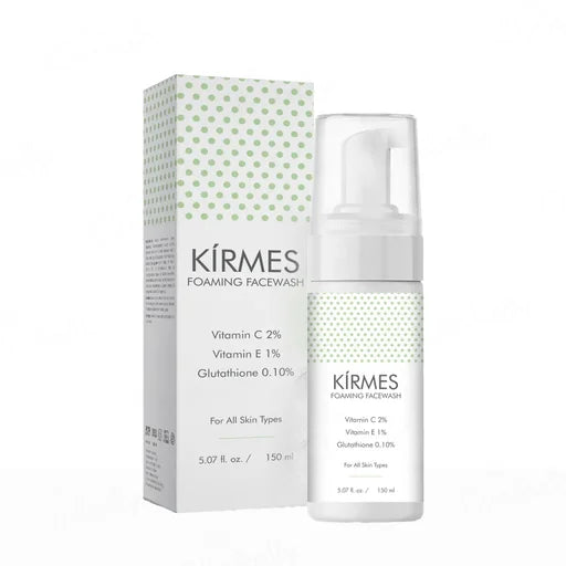 Kirmes Foaming Facewash for All Skin Types – 150 mL | Vitamin C, Vitamin E &amp; Glutathione