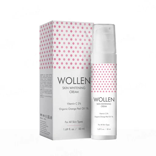 Wollen Skin Whitening Cream For All Skin Types – 50 mL | Vitamin C Brightening Moisturiser