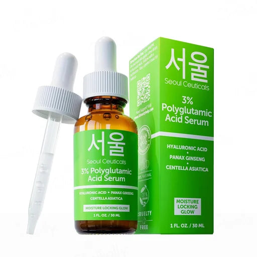 SeoulCeuticals 3% Polyglutamic Acid Face Serum – 30 mL
