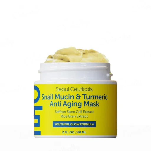 SeoulCeuticals Snail Mucin &Turmeric Anti Aging Mask – 60 mL