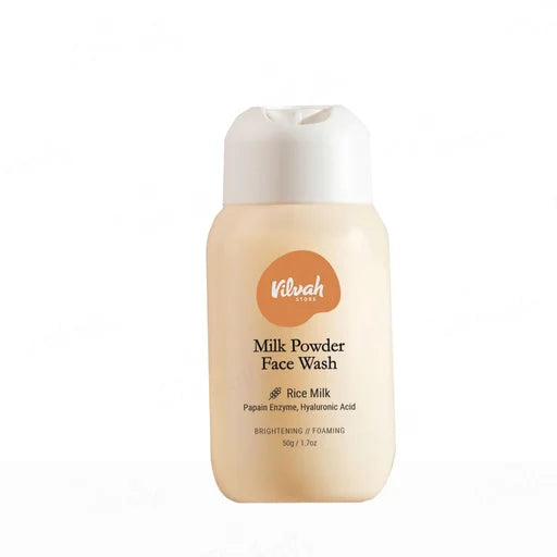 Vilvah Store Milk Powder Face Wash – 50 g | Powder-to-Foam Face Cleanser