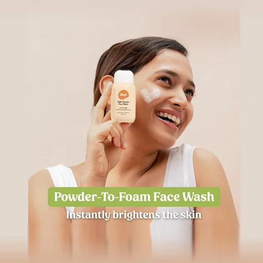 Vilvah Store Milk Powder Face Wash – 50 g | Powder-to-Foam Face Cleanser