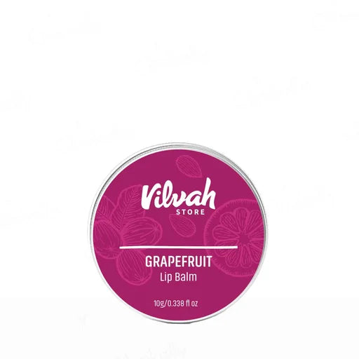 Vilvah Store Grapefruit Lip Balm – 10 g | Natural Tint &amp; Nourishing Lip Care