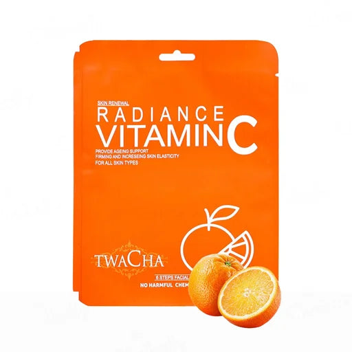 TWACHA Radiance Vitamin-C Facial Kit – 6 Steps, 53 g