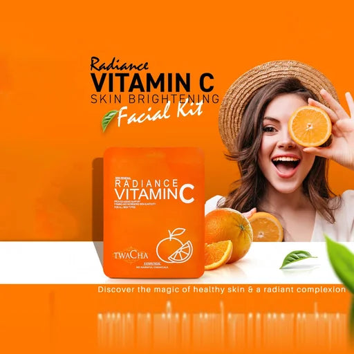 TWACHA Radiance Vitamin-C Facial Kit – 6 Steps, 53 g