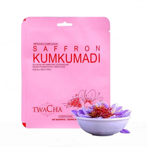 TWACHA Saffron Kumkumadi Facial Kit – 6 Steps, 53 g