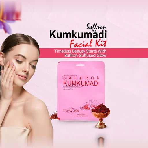 TWACHA Saffron Kumkumadi Facial Kit – 6 Steps, 53 g
