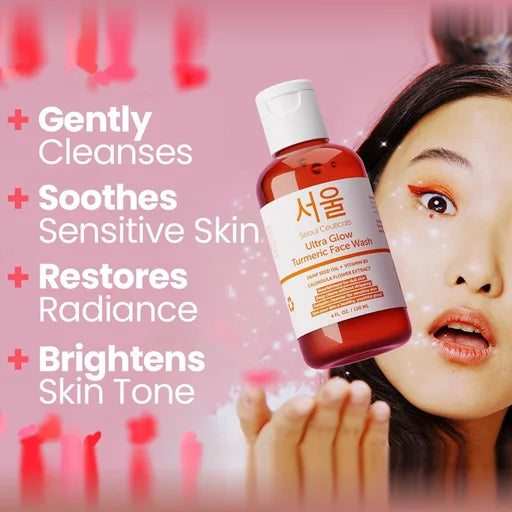 SeoulCeuticals Ultra Glow Turmeric Face Wash – 120 mL
