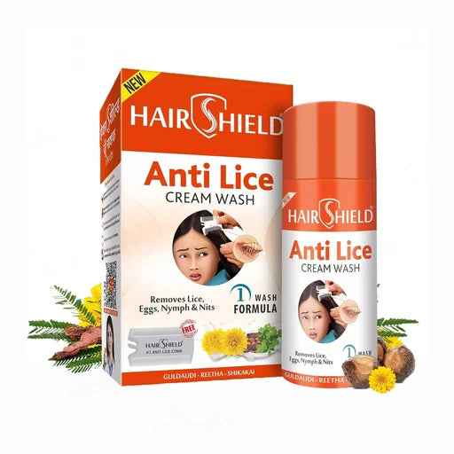 Hairshield Anti Lice Hair &amp; Scalp Cream Wash – 30 mL | Lice &amp; Nit Removal