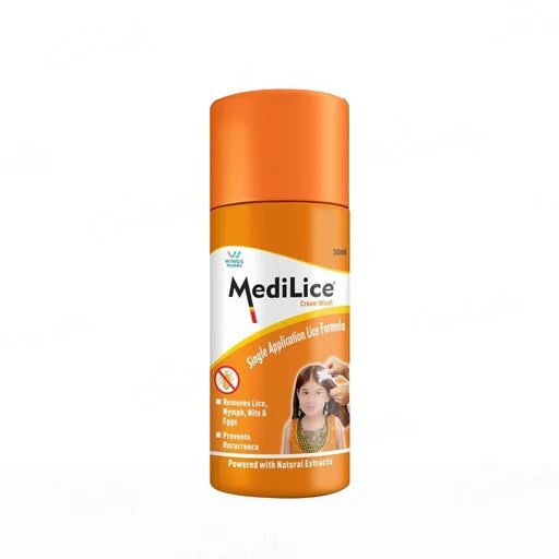 Medilice Hair &amp; Scalp Cream Wash for Head Lice – 30 mL | Single-Application Lice Treatment
