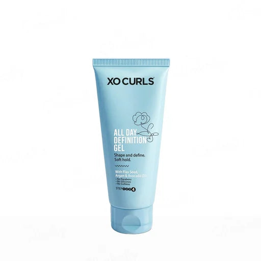 XO Curls All Day Definition Hair Gel With Flax Seed, Argan &amp; Avocado Oil – 100 mL