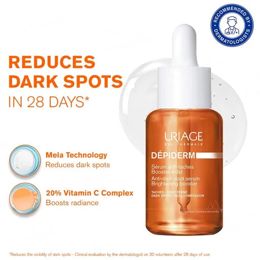 Uriage Dépiderm Anti-Dark Spot Brightening Booster Serum – 30 mL