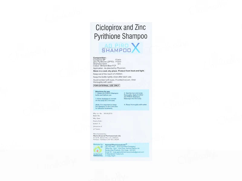 AG Pirox Anti-Dandruff Shampoo
