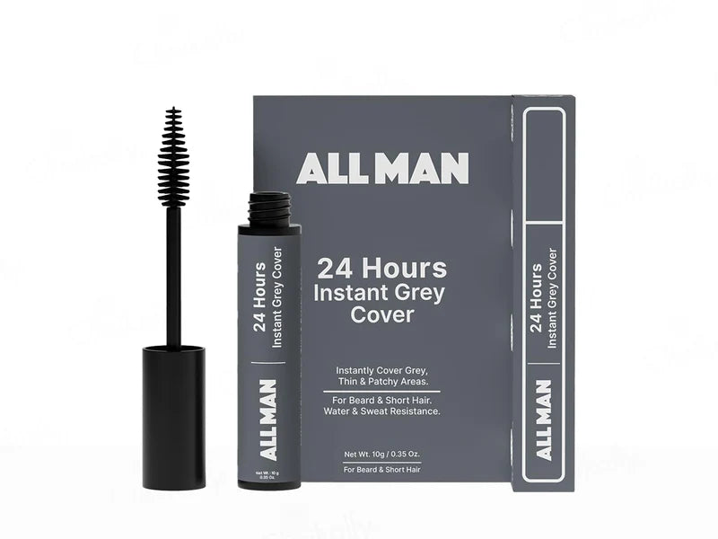 ALL MAN 24 Hours Instant Grey Cover – Black Colour